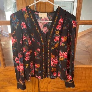 Sezane Talline Shirt in Heline Print US 2/FR 34 - Like New